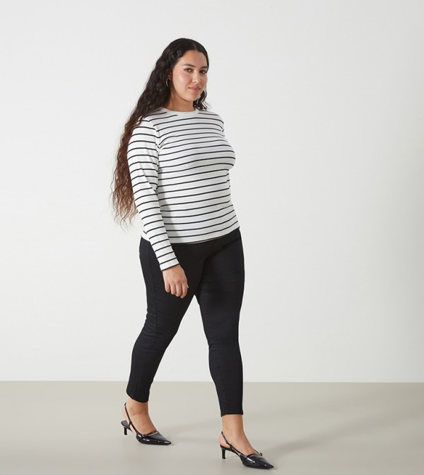 Washed High Waist Skinny Fit Jeans
