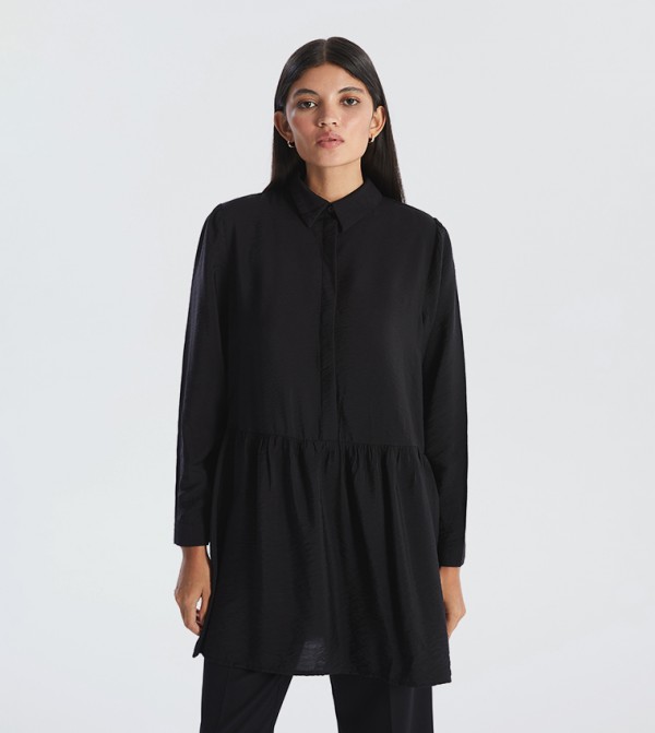 Solid Long Sleeves Tunic