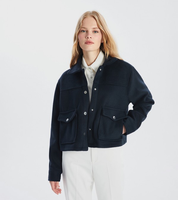 Long Sleeves Crop Jacket