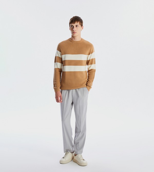 Pleat Detail Standard Fit Trousers