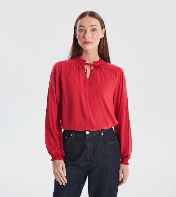 Solid Long Sleeves Top
