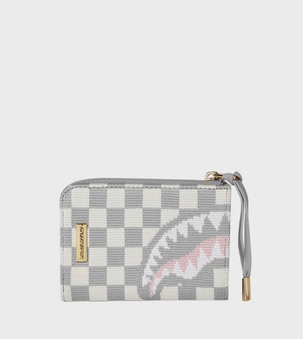 Knit Sharks In Paris In Cream Wallet