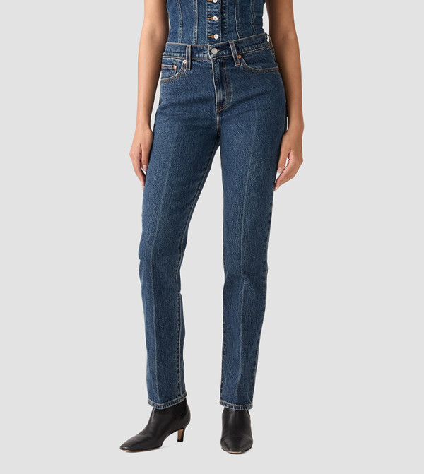 WEDGIE Solid High Rise Slim Fit Jeans