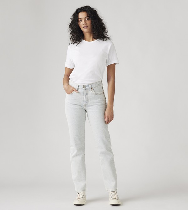 501 High Waist Slim Fit Jeans