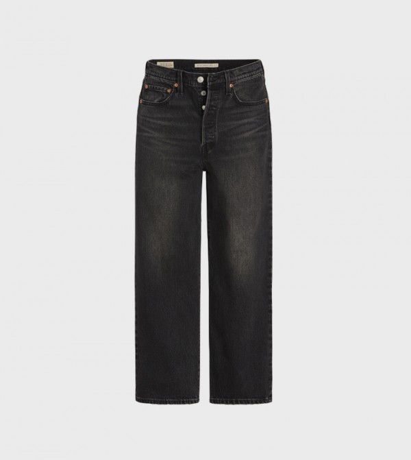 Ribcage Washed Straight Fit Jeans