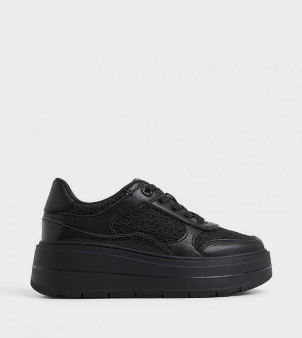 WHALLIAN Lace-Up Platform Sneakers