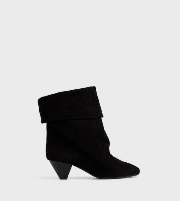 WILLLOW Heeled Fold Over Ankle Boots