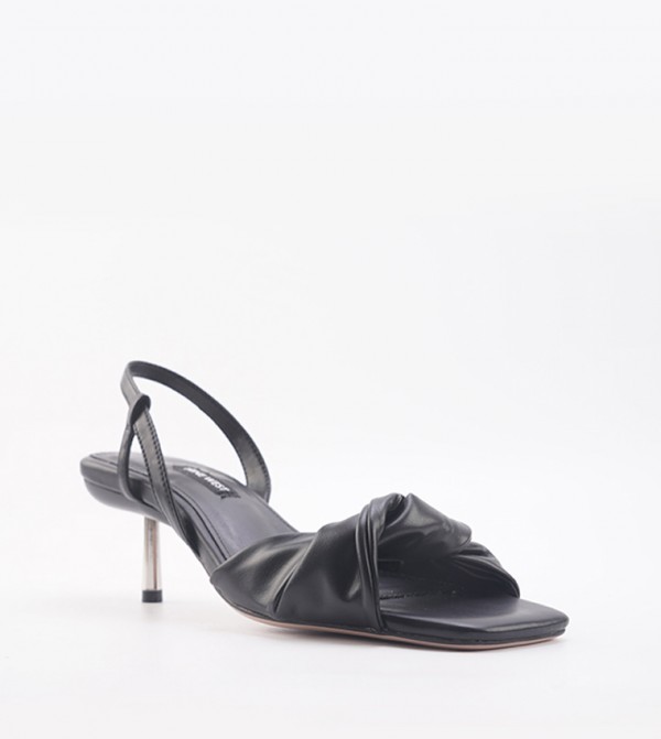 BALMORA Twisted Strap Heel Sandals
