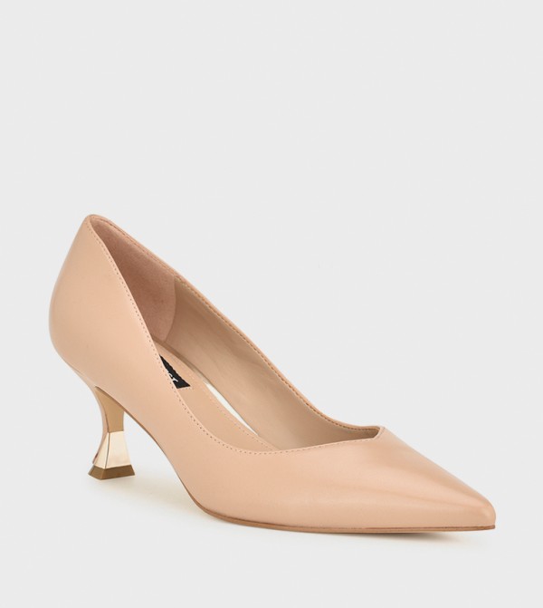 Buy Nine West ARIELLA Pointed Toe Pumps In Beige | 6thStreet UAE