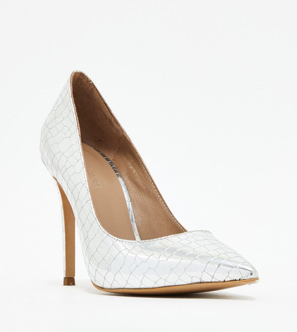 Open toe outlet snakeskin heels