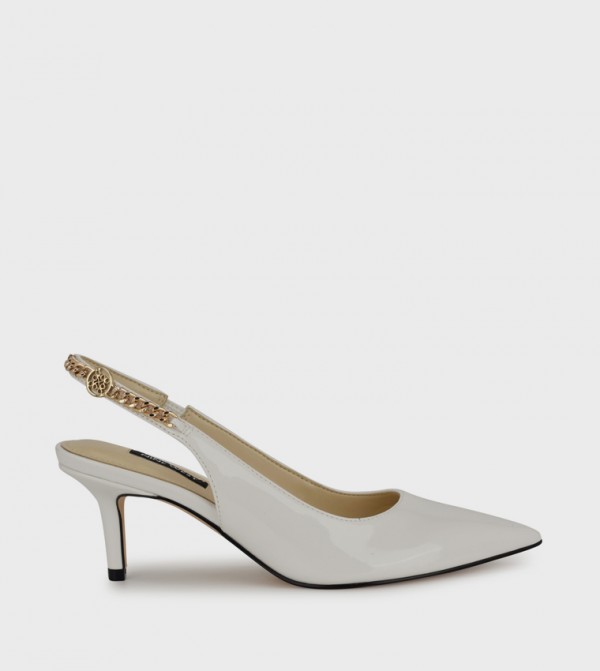 ANNA Chain Detail Slingback Pumps