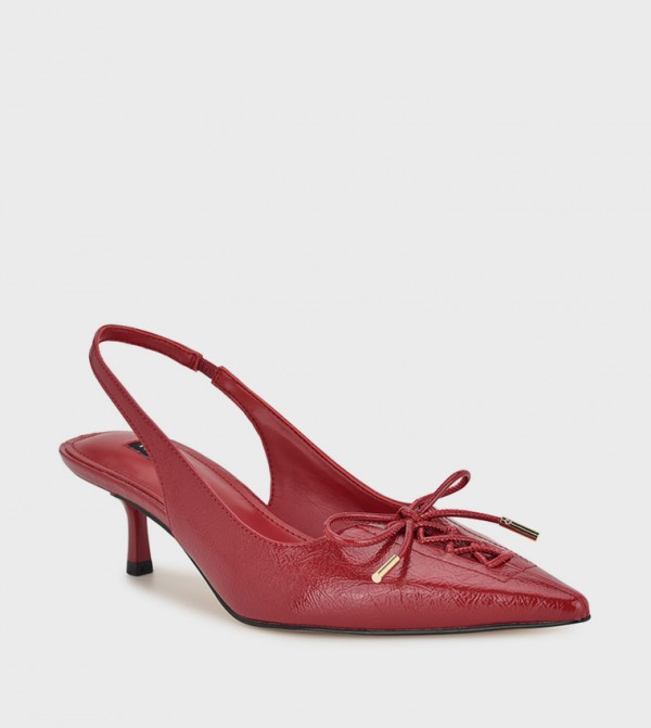 ANORA Bow Detail Slingback Pumps