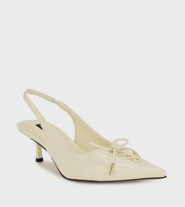 ANORA Bow Detail Slingback Pumps