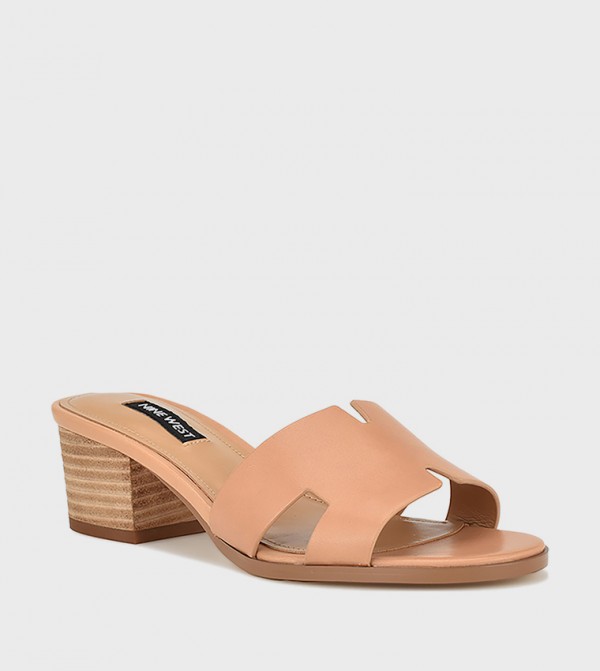 AUBREY H-Strap Block Heel Sandals
