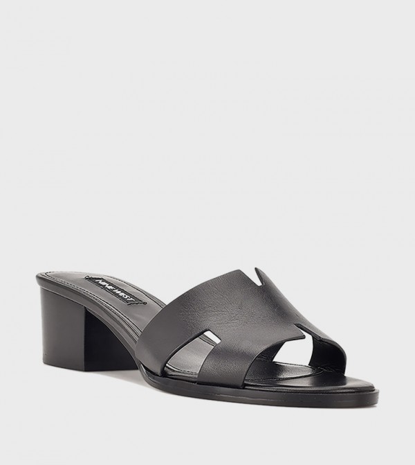 AUBREY H-Strap Block Heel Sandals