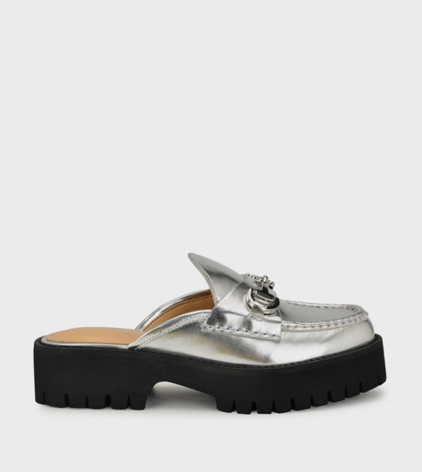 DRIFT Metal Accent Mule Loafers