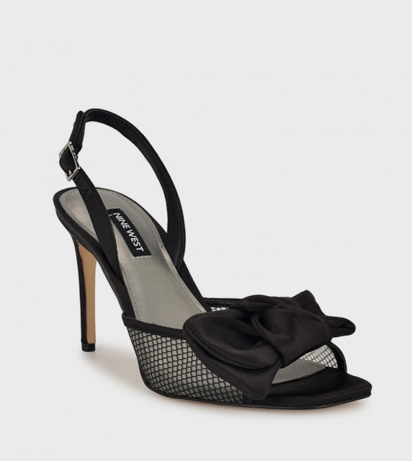 GERGIA Bow Detail Slingback Heeled Sandals