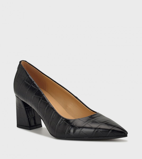 KALORE Croc Textured Pumps
