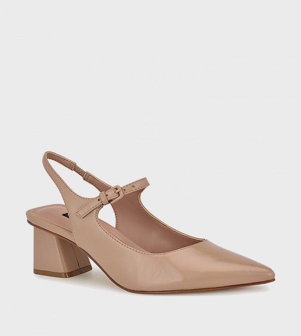 LAMINO Solid Slingback Pumps