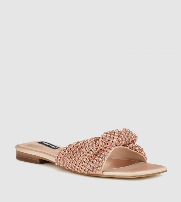 MANDE Embellished Slide Sandals