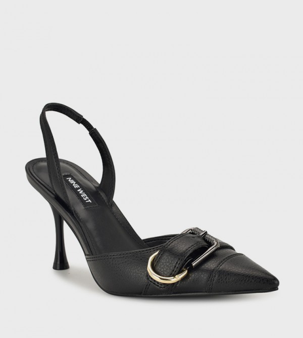 PATSIE Buckle Detail Slingback Pumps