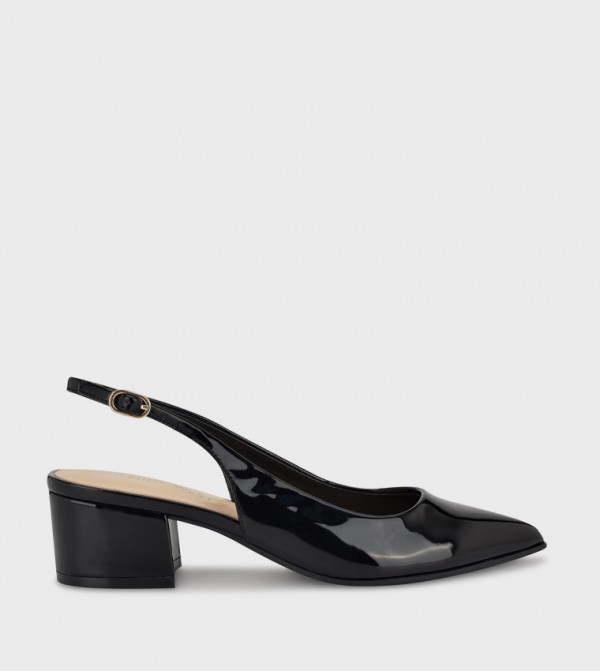 PRIZA Block Heel Slingback Pumps