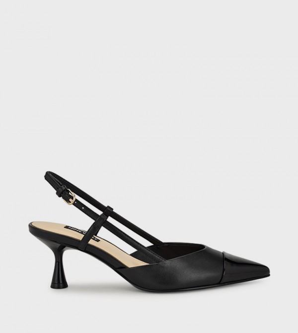 Buy Nine West RIZZY Cap Toe Slingback Pumps In Black | 6thStreet UAE