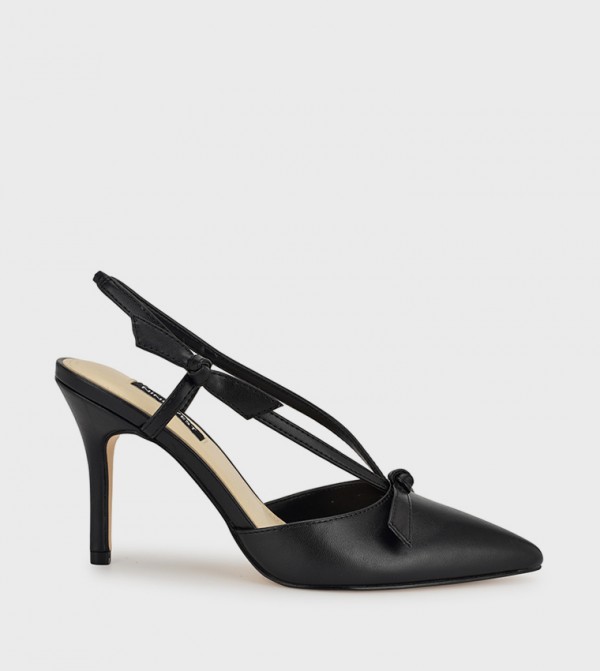 Buy Nine West RUZE Bow Detail Slingback Pumps In Black 6thStreet UAE