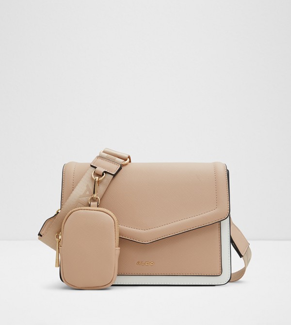 WOAWEN Color Block Crossbody Bag with Coin Pouch