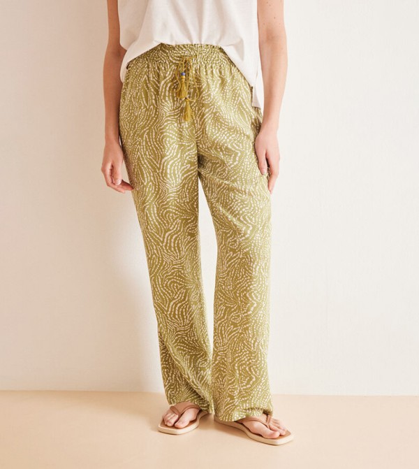 Printed Drawstring Waist Pyjama Bottom 