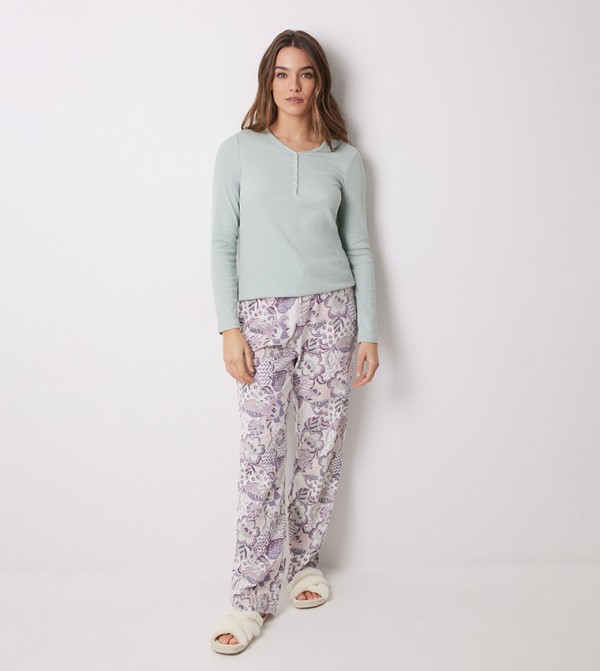 Floral Drawstring Waist Pyjama Pants
