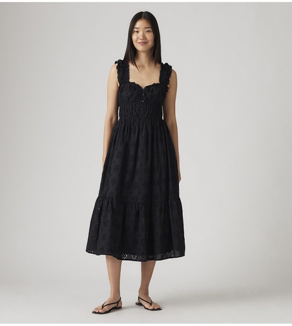 AMAYA Tiered Midi Dress