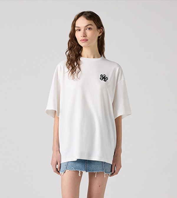 Printed Short Sleeves Oversized T-Shirt