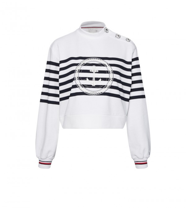 Tommy icons nautical online logo sweatshirt