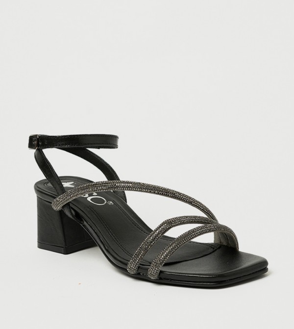 HOLLY Embellished Open Toe Heel Sandals