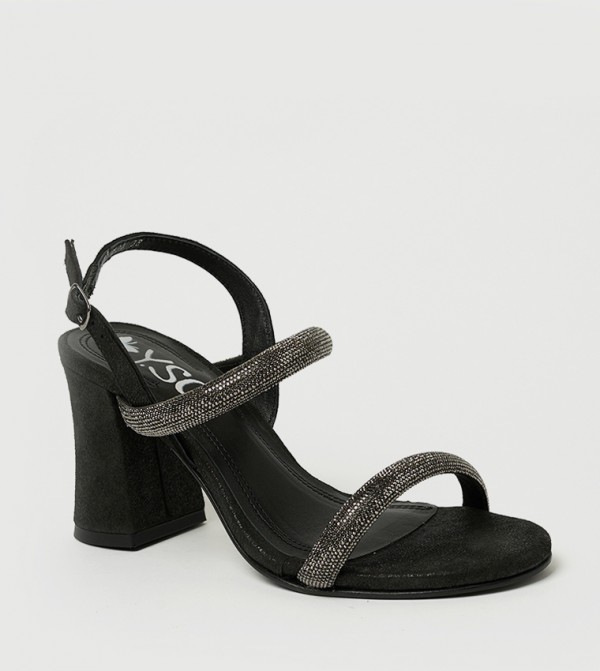 JUNE Embellished Open Toe Heel Sandals