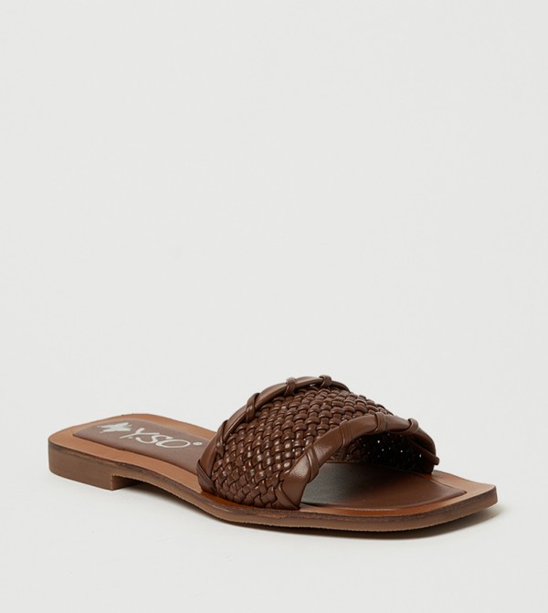 LAURIE Open Toe Flat Sandals