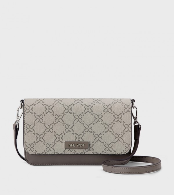 SHONDA Monogram Patterned Crossbody Bag
