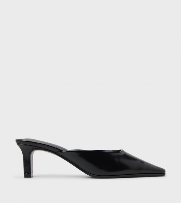 ZAHRAA Glossy Mule Pumps