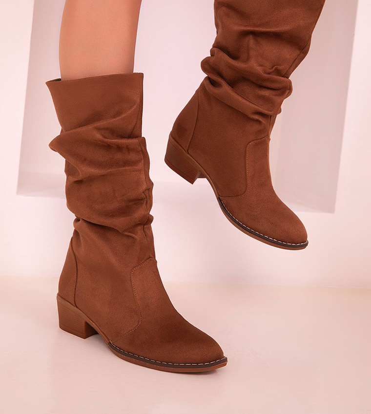 Soho Calf Calf Length Boots Womens Buy SOHO Slouchy Suede Mid Calf
