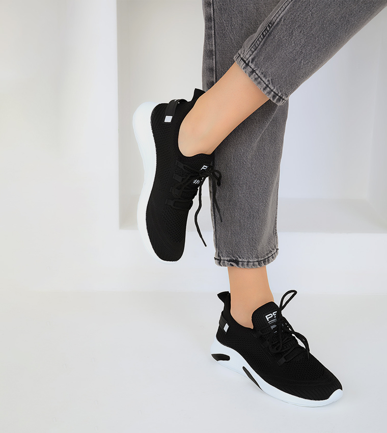 Knitted Casual Lace Up Shoes