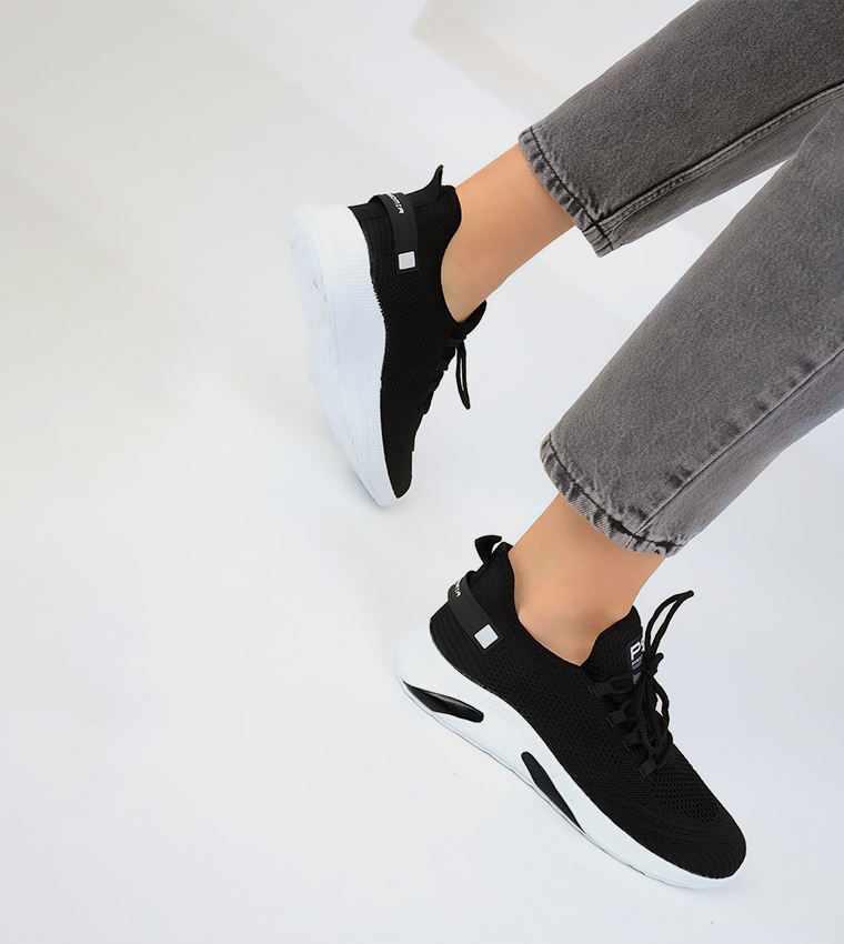 Knitted Casual Lace Up Shoes