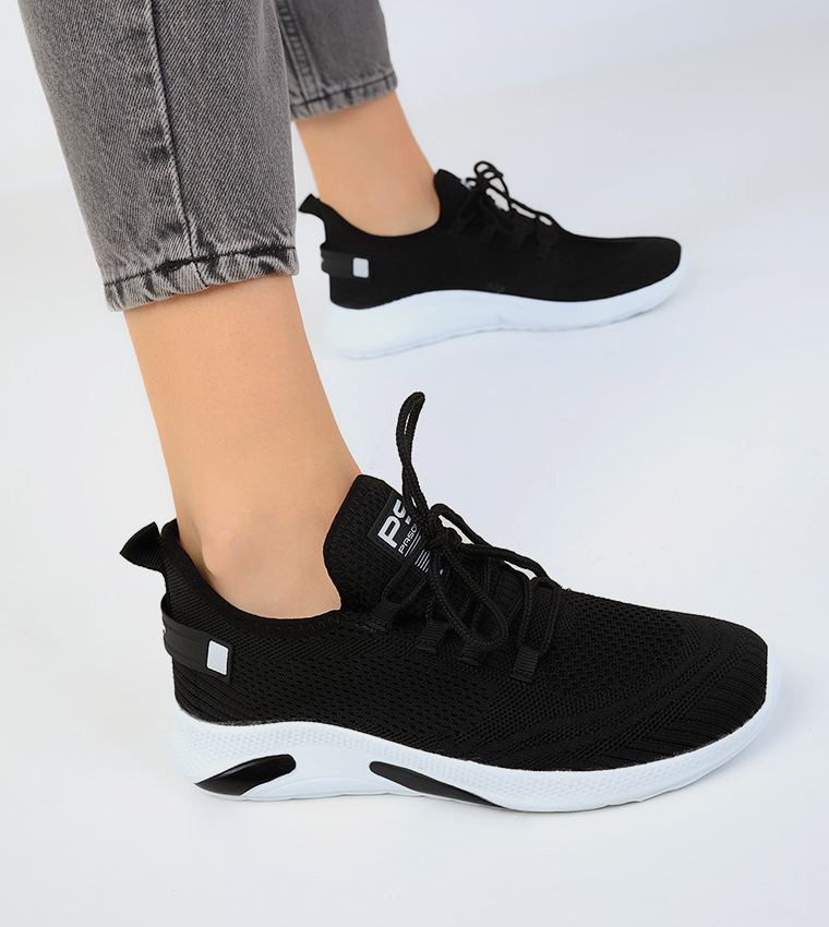 Knitted Casual Lace Up Shoes