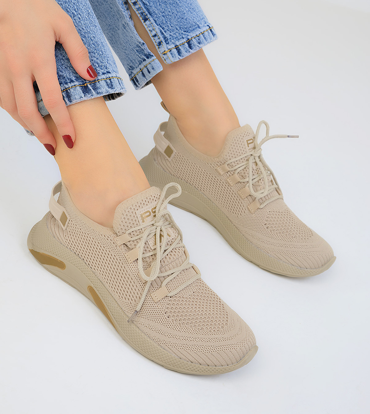Knitted Casual Lace Up Shoes