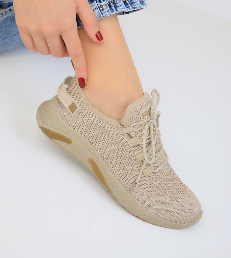 Knitted Casual Lace Up Shoes