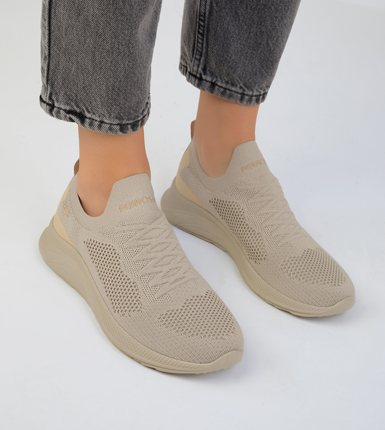 Printed Slip-On Casual Shoes