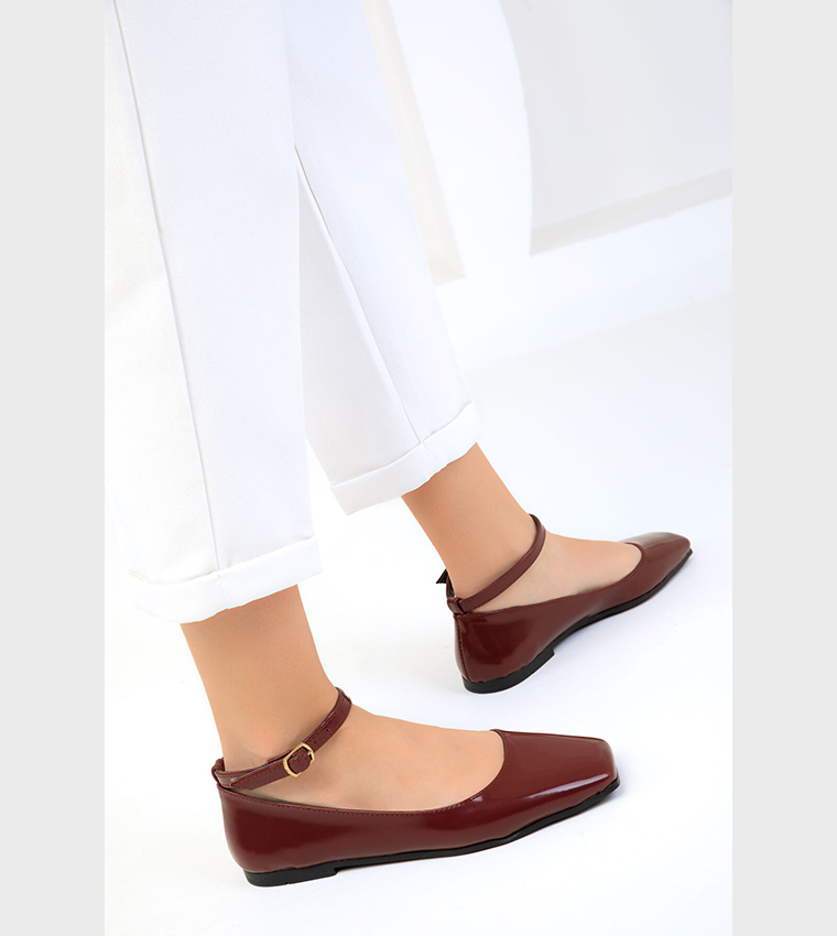 Ankle Strap Flat Shoes