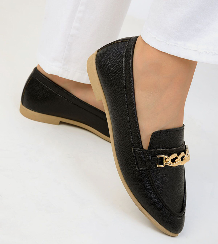 Chain-Link Loafers