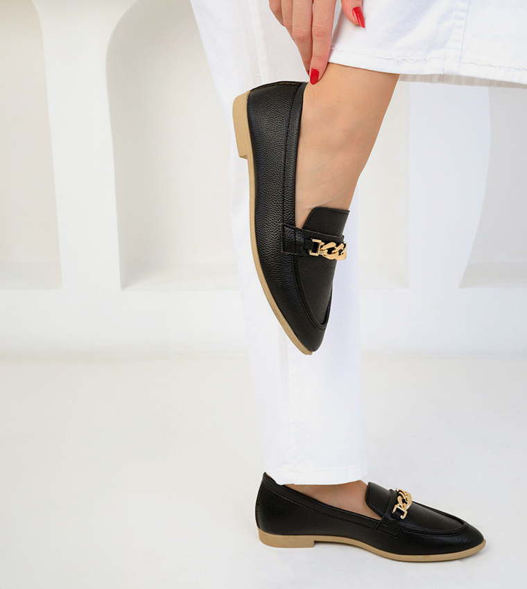 Chain-Link Loafers
