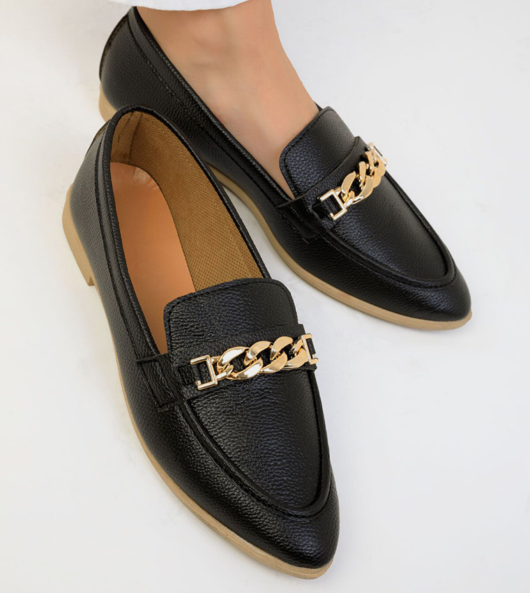 Chain-Link Loafers